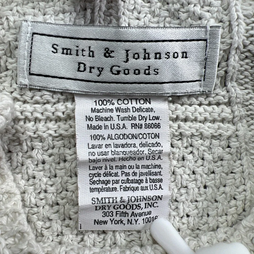 Smith & Johnson Dry Goods Standard Pillow Shams Beige 100% Cotton (19